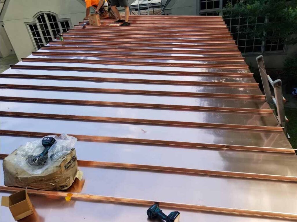 copper roof strips